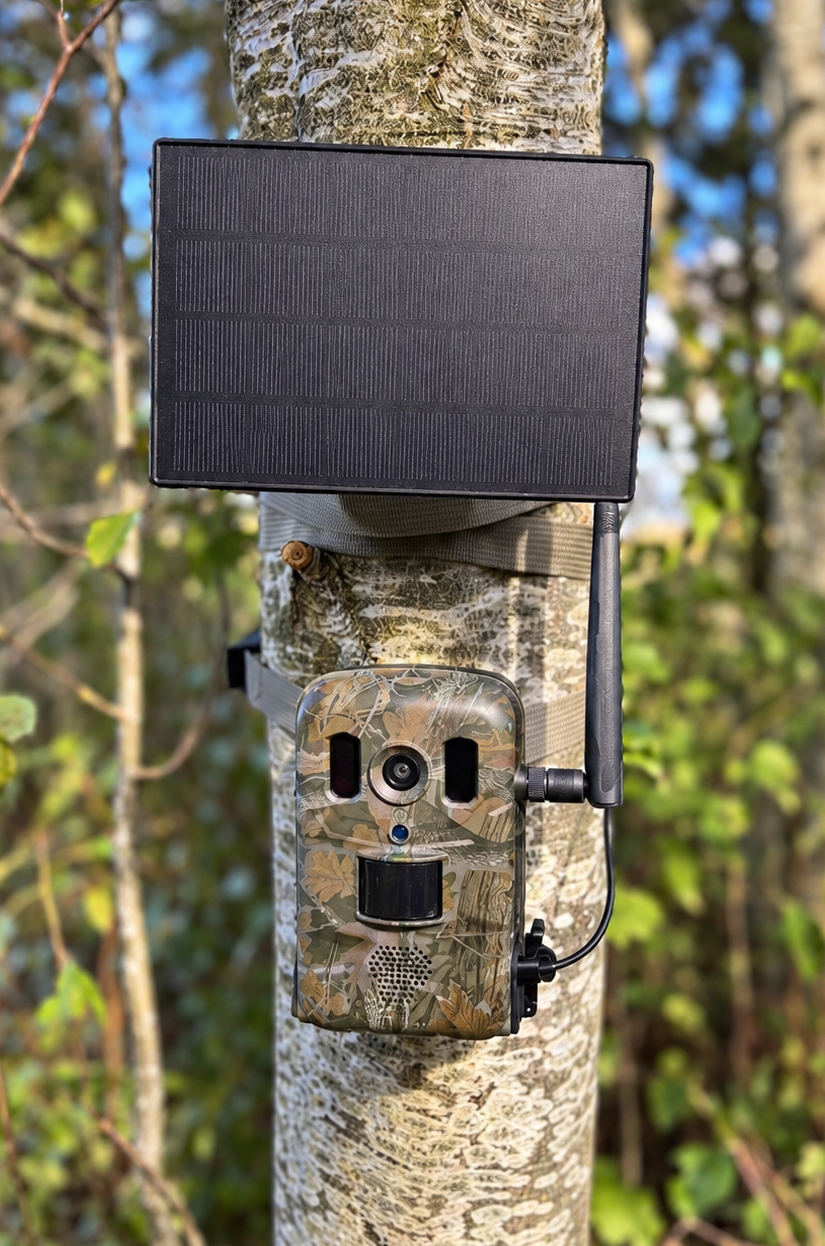 Caméra de chasse 4G LIVE avec appli et panneau solaire